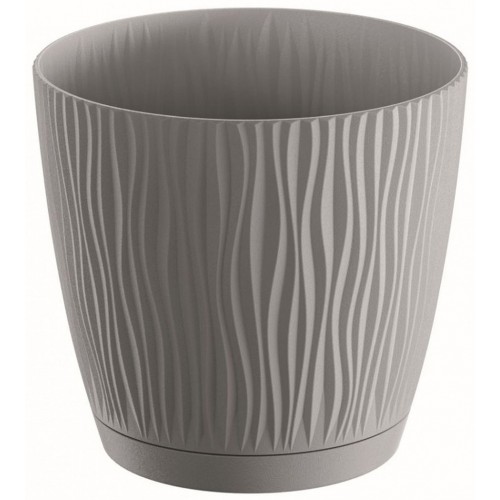 Prosperplast SANDY P Blumentopf mit Untersetzer 14,9 cm, steingrau DSY150P-405U Prosperplast SANDY P Blumentopf mit Untersetzer 14,9 cm, steingrau DSY150P-405U