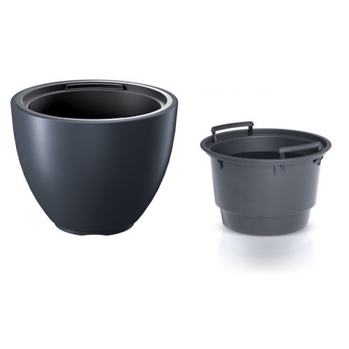 Prosperplast HEOS Blumentopf 29,8cm, anthrazit DBHEM300-S433 Prosperplast HEOS Blumentopf 29,8cm, anthrazit DBHEM300-S433