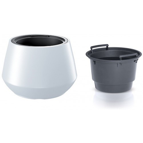 Prosperplast HEOS Blumentopf 43,6cm, weiß DMHET440-S449 Prosperplast HEOS Blumentopf 43,6cm, weiß DMHET440-S449