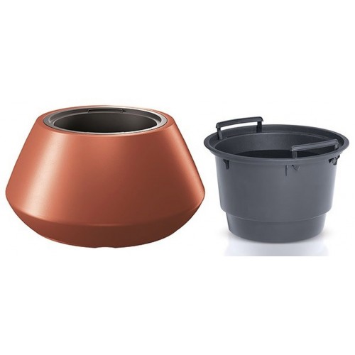 Prosperplast HEOS Blumentopf 58,2cm, das Kupfer DMHET600-7598U