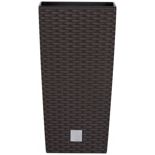 Prosperplast RATO SQUARE Blumentopf inkl. Einsatz 32cm, 49l, braun DRTS325 Prosperplast RATO SQUARE Blumentopf inkl. Einsatz 32cm, 49l, braun DRTS325