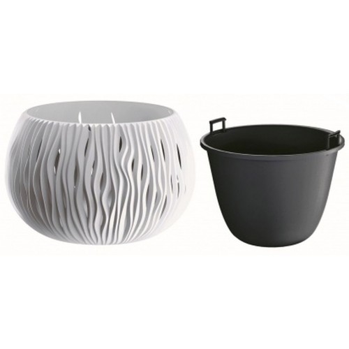 Prosperplast SANDY Bowl Blumentopf 37cm, 9l, weiß DSK370 Prosperplast SANDY Bowl Blumentopf 37cm, 9l, weiß DSK370