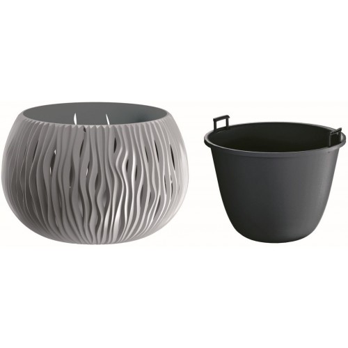 Prosperplast SANDY Bowl Blumentopf 48cm, 21l, steingrau DSK480 Prosperplast SANDY Bowl Blumentopf 48cm, 21l, steingrau DSK480