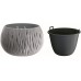 Prosperplast SANDY Bowl Blumentopf 48cm, 21l, steingrau DSK480