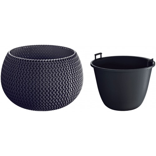 Prosperplast SPLOFY Bowl Blumentopf 23,9cm, 2,3l, anthrazit DKSP240 Prosperplast SPLOFY Bowl Blumentopf 23,9cm, 2,3l, anthrazit DKSP240