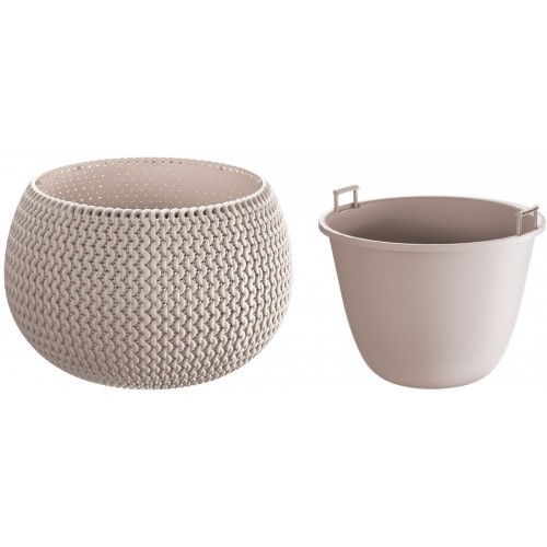 Prosperplast SPLOFY Bowl Blumentopf 37cm, 9l, mocca DKSP370-7529U