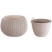 Prosperplast SPLOFY Bowl Blumentopf 37cm, 9l, mocca DKSP370-7529U
