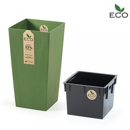 Prosperplast URBI SQUARE ECO Blumentopf 40cm, grün DURS400W-2262U