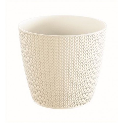 Prosperplast WHEATY Blumentopf 15,7 cm, creme DWH160-CY728