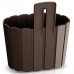 PROSPERPLAST BOARDEE WALL Blumentopf 19,4 cm, braun DDES200-R222