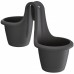 Prosperplast RESPANA TWINS Hängeblumentopf 46,3 cm, anthrazit DRED200-S433