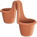 Prosperplast RESPANA TWINS Hängeblumentopf 46,3 cm, terracotta DRED200-R624