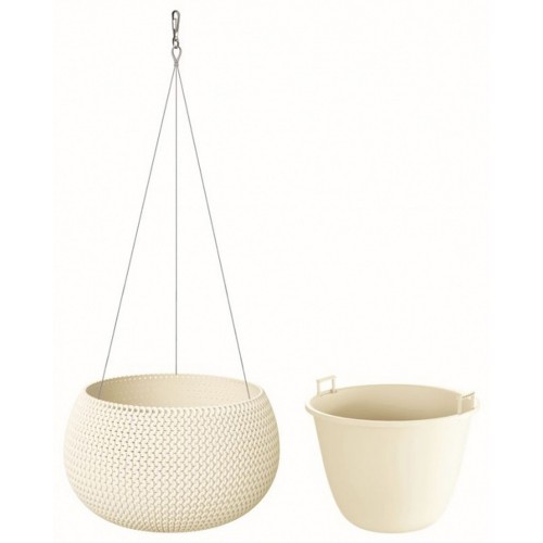 PROSPERPLAST SPLOFY Bowl WS Hängeblumentopf 37 cm, creme DKSP370WS PROSPERPLAST SPLOFY Bowl WS Hängeblumentopf 37 cm, creme DKSP370WS