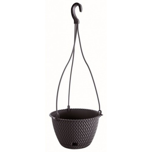 Prosperplast SPLOFY ROUND W Hängeblumentopf 27 cm, anthrazit DSPW270-S433
