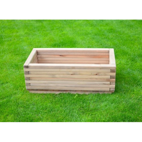 Blumentopf aus Holz, rechteckig groß 48/15