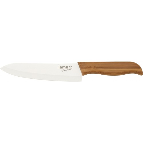 LAMART Kochmesser 16cm Keram/Bamboo LT2054