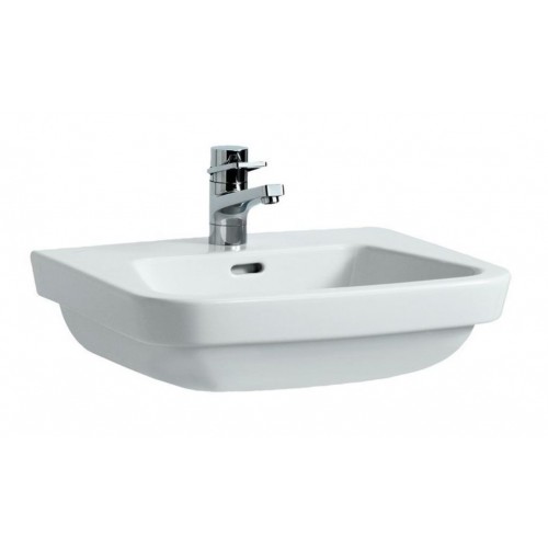 LAUFEN MODERNA Waschtisch weiß mit 1 Hahnloch 55x46 cm 8.1054.1.000.104.1