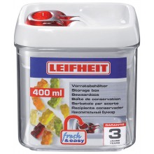 LEIFHEIT Fresh & Easy Vorratsbehälter 0,4 L eckig 31207