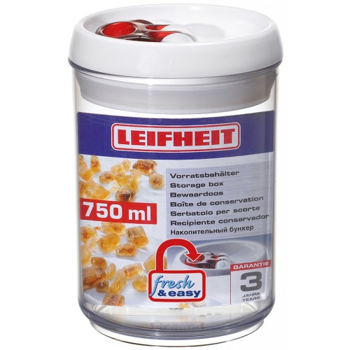 LEIFHEIT Fresh & Easy Vorratsdose 0,75 L, rund 31199
