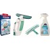LEIFHEIT Fenstersauger "Dry und Clean" und doppelseitiger Fensterwischer + Fensterspray