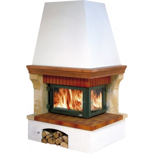 ABX Warmwasser-Kamin LONDON KLASIK 4004 Holzsims, link