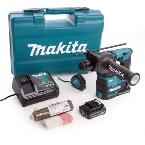 Makita HR166DWAE1 Akku-Bohrhammer Li-ion 10,8V im Koffer (2x2,0Ah/12V)