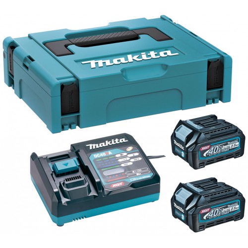 Makita 191J81-6 Set Li-ion XGT 40V 2xBL4025 Akku + DC40RA Ladegerät + Makpac Gr. 1