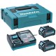 Makita 191J81-6 Set Li-ion XGT 40V 2xBL4025 Akku + DC40RA Ladegerät + Makpac Gr. 1