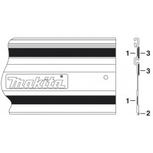 Makita 413101-9 Slider (rutsch) Gummi für Schiene 1400mm