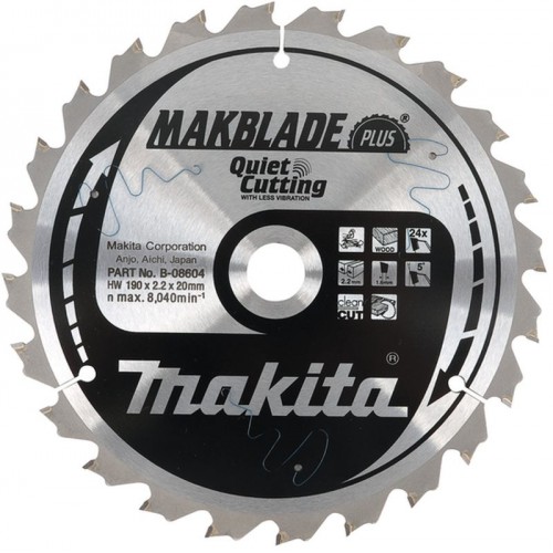 Makita B-08604 Sägeblatt Makblade Plus 190x20mm 24Z