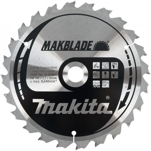 Makita B-08894 Makblade Sägeblatt 190x20mm 24Z