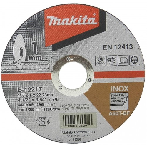 Makita B-12217 Trennscheibe 115x1x22mm Inox (1 Stück)