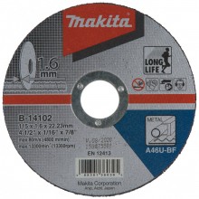 Makita B-14102 Trennscheibe 115x1,6x22mm Stahl (1 Stück)