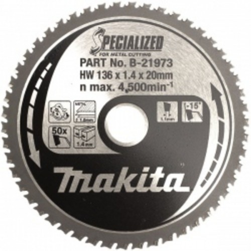 Makita B-21973 HM-Sägeblat 136x20mm 50Z