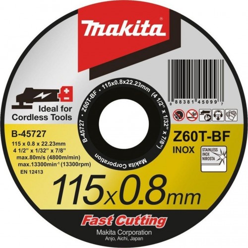 Makita B-45727 Trennscheibe 115x0,8x22mm Inox (1 Stück)