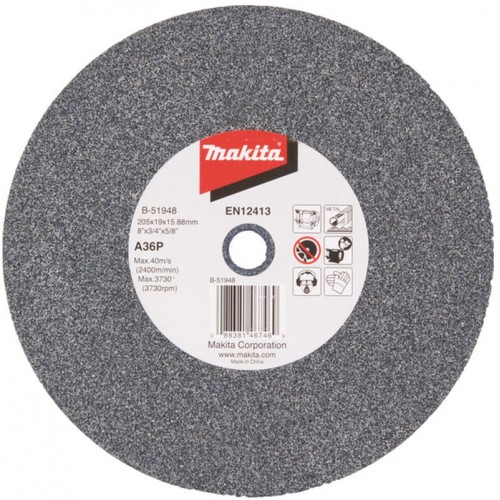Makita B-51948 Schleifstein A36P 205x19x15.88mm