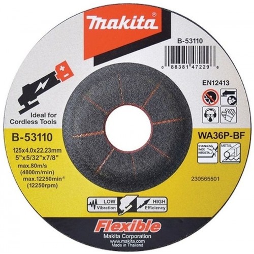 Makita B-53110 Schruppscheibe flexibel 125x4x22mm (1 Stück)