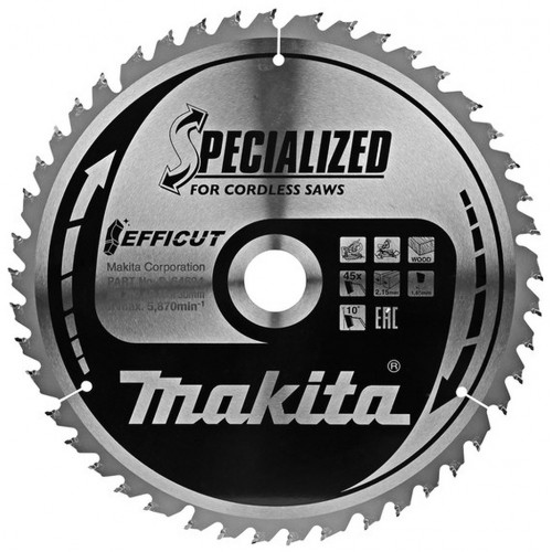 Makita B-64624 TCT Efficut Sägeblatt 260mmx30mm 45Z