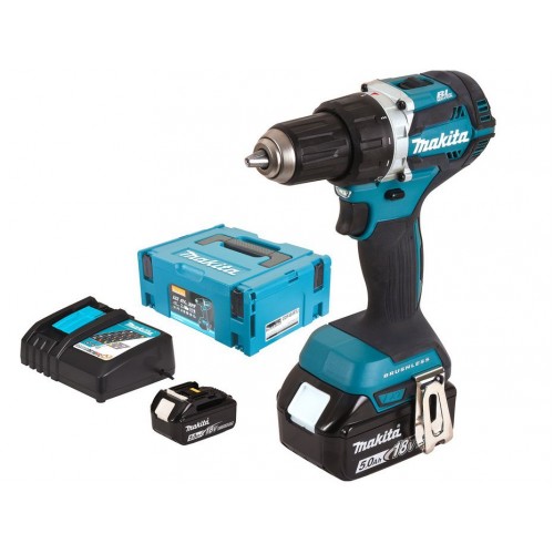 Makita DDF484RTJ Akku-Bohrschrauber BL Li-ion Li-ion (2x5,0Ah/18V) Makpac