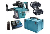 Makita DHR243RTJW SDS-Plus Akku-Kombihammer Li-ion LXT (2x5,0Ah/18V) Makpac + DX02