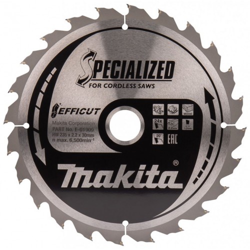 Makita E-01909 Efficut Kreissägeblatt 230x30mm 24Z