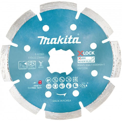 Makita E-02060 X-LOCK Diamantscheibe 115x22,23mm