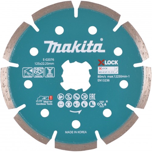 Makita E-02076 X-LOCK Diamanttrennscheibe 125x22,23mm