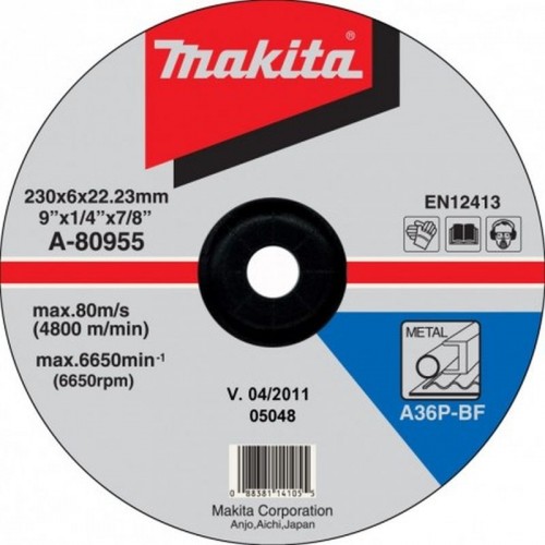 Makita A-80955 Schruppscheibe 230x6x22mm Metall (1 Stück)