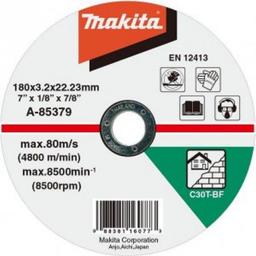 Makita A-85379 Trennscheibe 180x3x22mm Stein (1 Stück)
