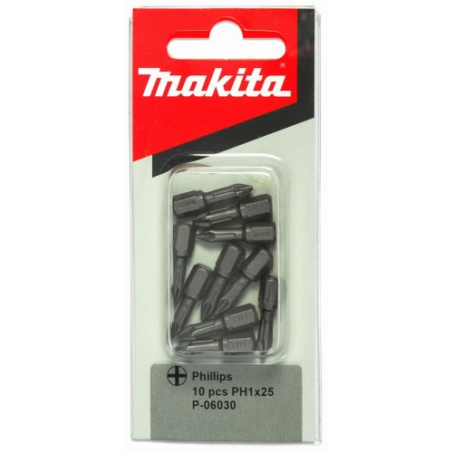 Makita P-06030 PH1 Bit 1/4" 25mm, 10St.