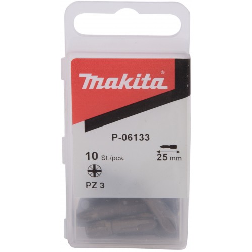 Makita P-06133 Bit 1/4'' 25mm DIN 3126 PZ3 L.25mm 10St.