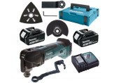 Makita DTM51RFJX1 Akku MultiTool Schlüssellos Klinge Wechsel (18V / 2 x 3,0Ah) Makpac