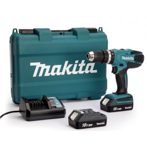 Makita HP457DWE Akku-Schlagbohrschrauber 2x Li-ion 18V/1,5Ah G