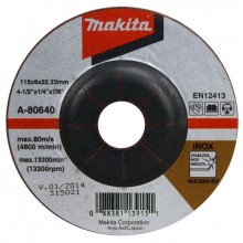 Makita A-80640 Schruppscheibe 115x6x22mm Inox (1 Stück)